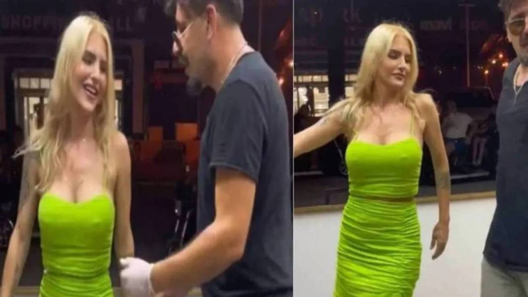 Çılgın Dondurmacı paylaştı ortalık karıştı! Sarışın kadının dansı sosyal medyada olay oldu: Kolundan tuttuğu gibi arka tarafa... 2